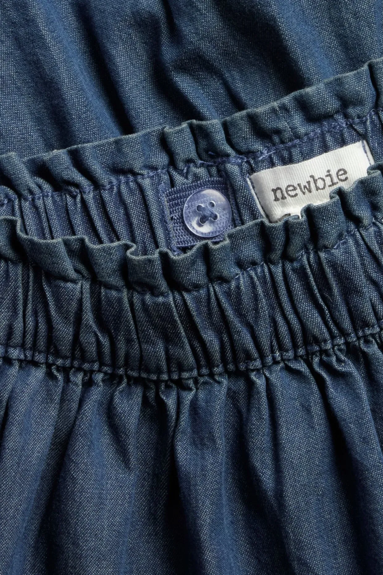Denimskjørt med volanger