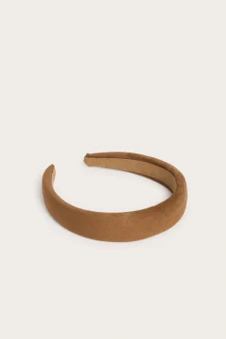Diadem i imitert semsket skinn