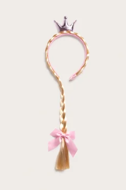 Diadem med flette og krone