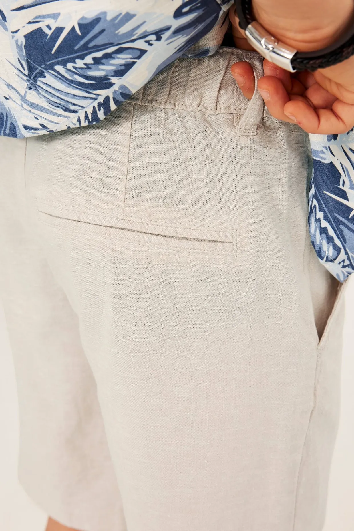 Dress-shorts i linblanding