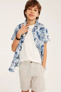 Dress-shorts i linblanding