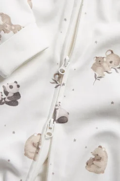 Dyremønstret babypyjamas