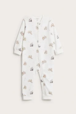 Dyremønstret babypyjamas