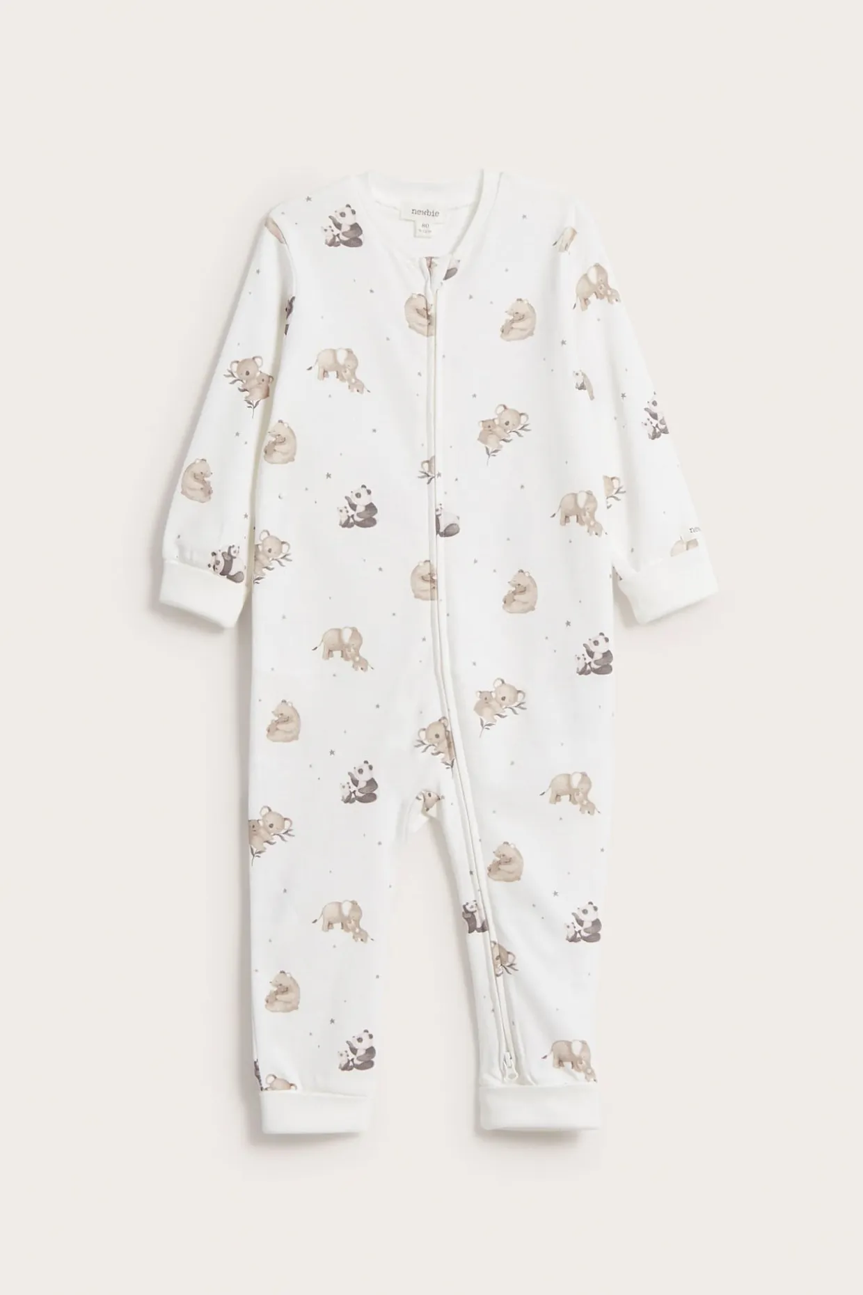 Dyremønstret babypyjamas