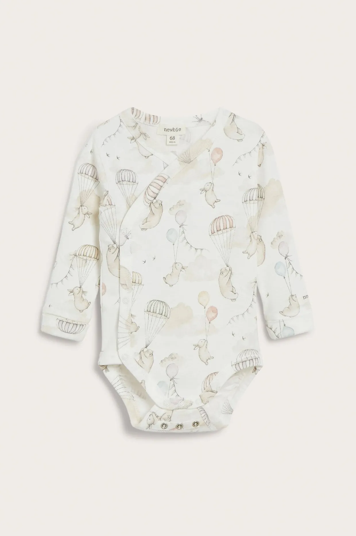 Dyremønstret body | Offwhite | Baby | Newbie