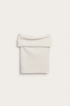 Ermeløs off-shoulder-topp
