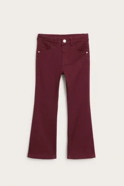 Fargede twill-jeans i bootcut-modell