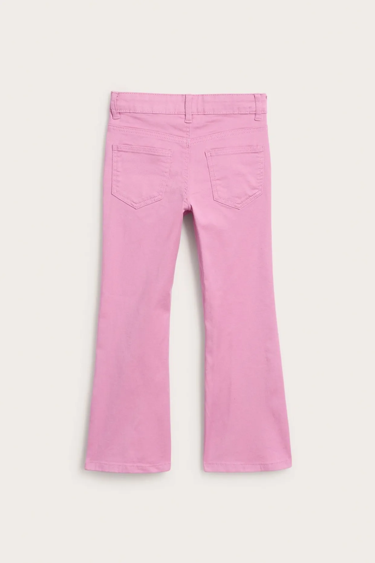Fargede twill-jeans i bootcut-modell