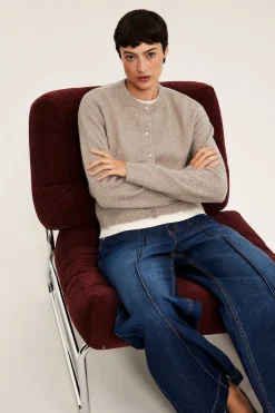 Finstrikket cardigan