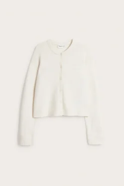 Finstrikket cardigan