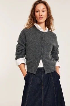 Finstrikket cardigan