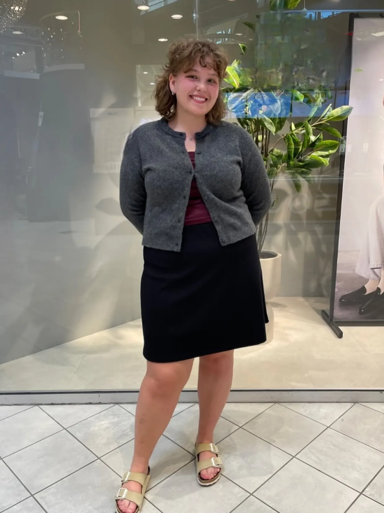 Finstrikket cardigan