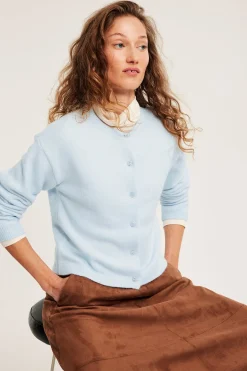 Finstrikket cardigan