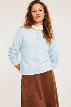 Finstrikket cardigan