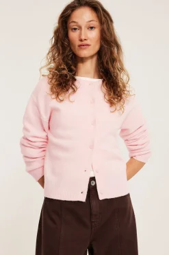 Finstrikket cardigan