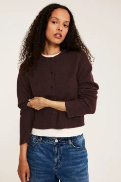 Finstrikket cardigan