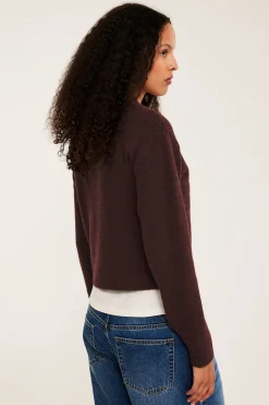 Finstrikket cardigan