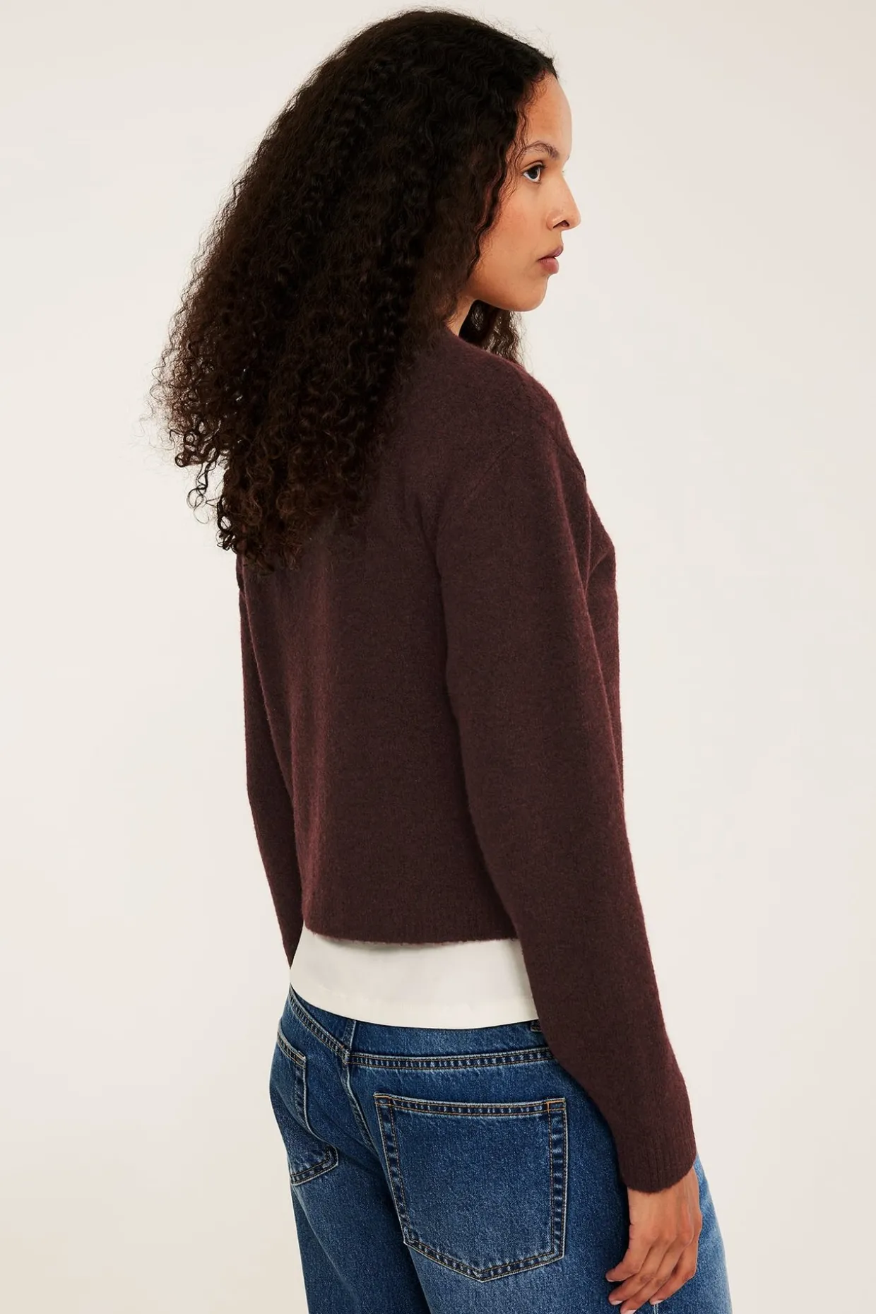 Finstrikket cardigan