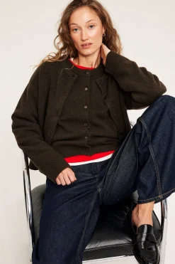 Finstrikket cardigan