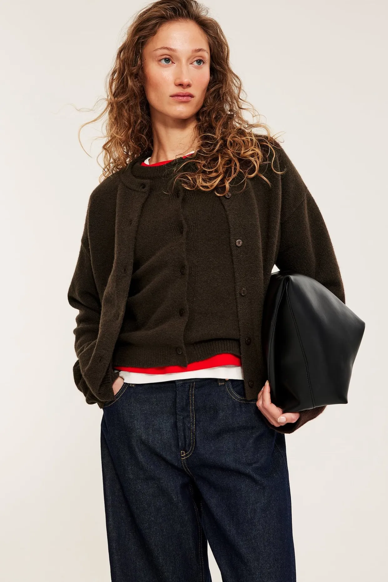 Finstrikket cardigan