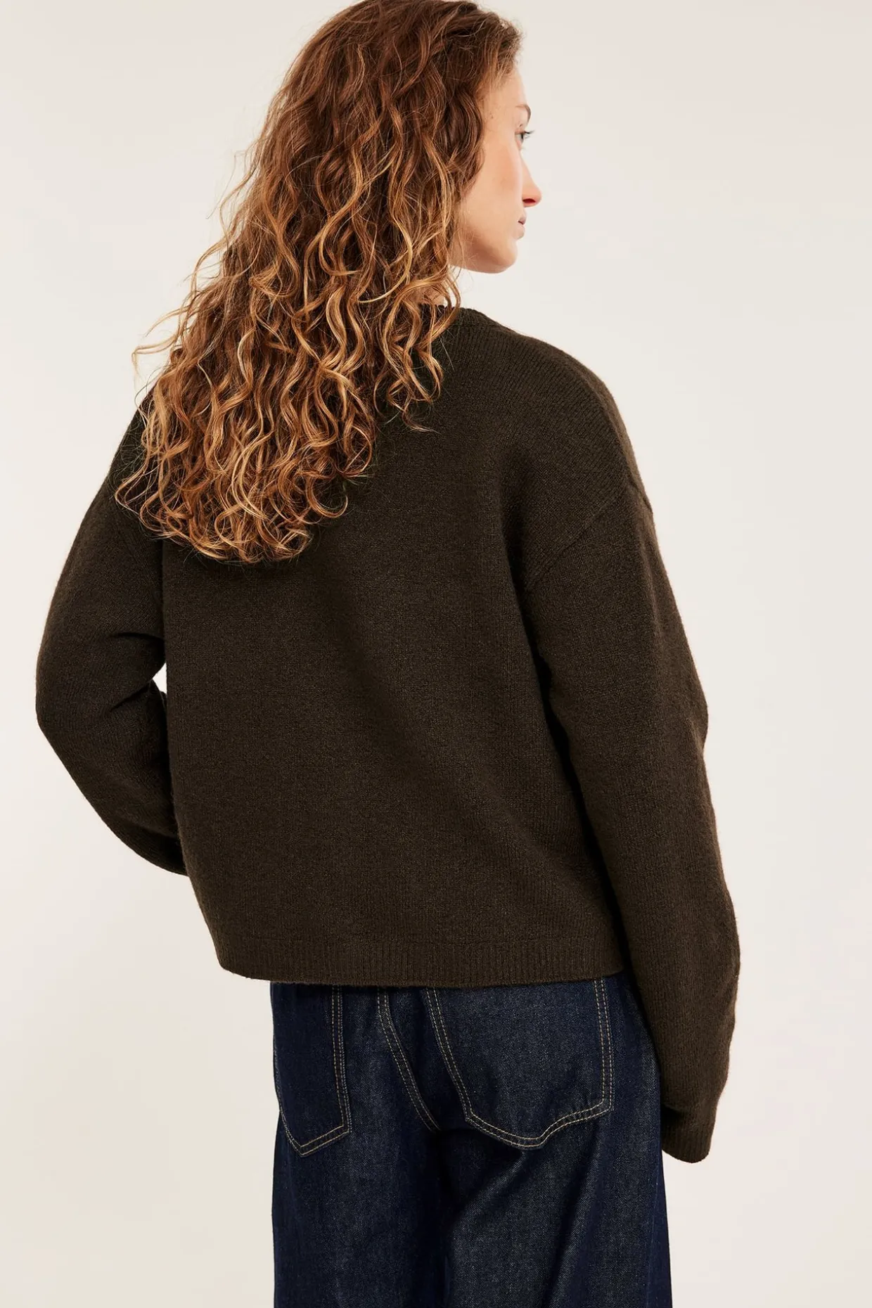 Finstrikket cardigan