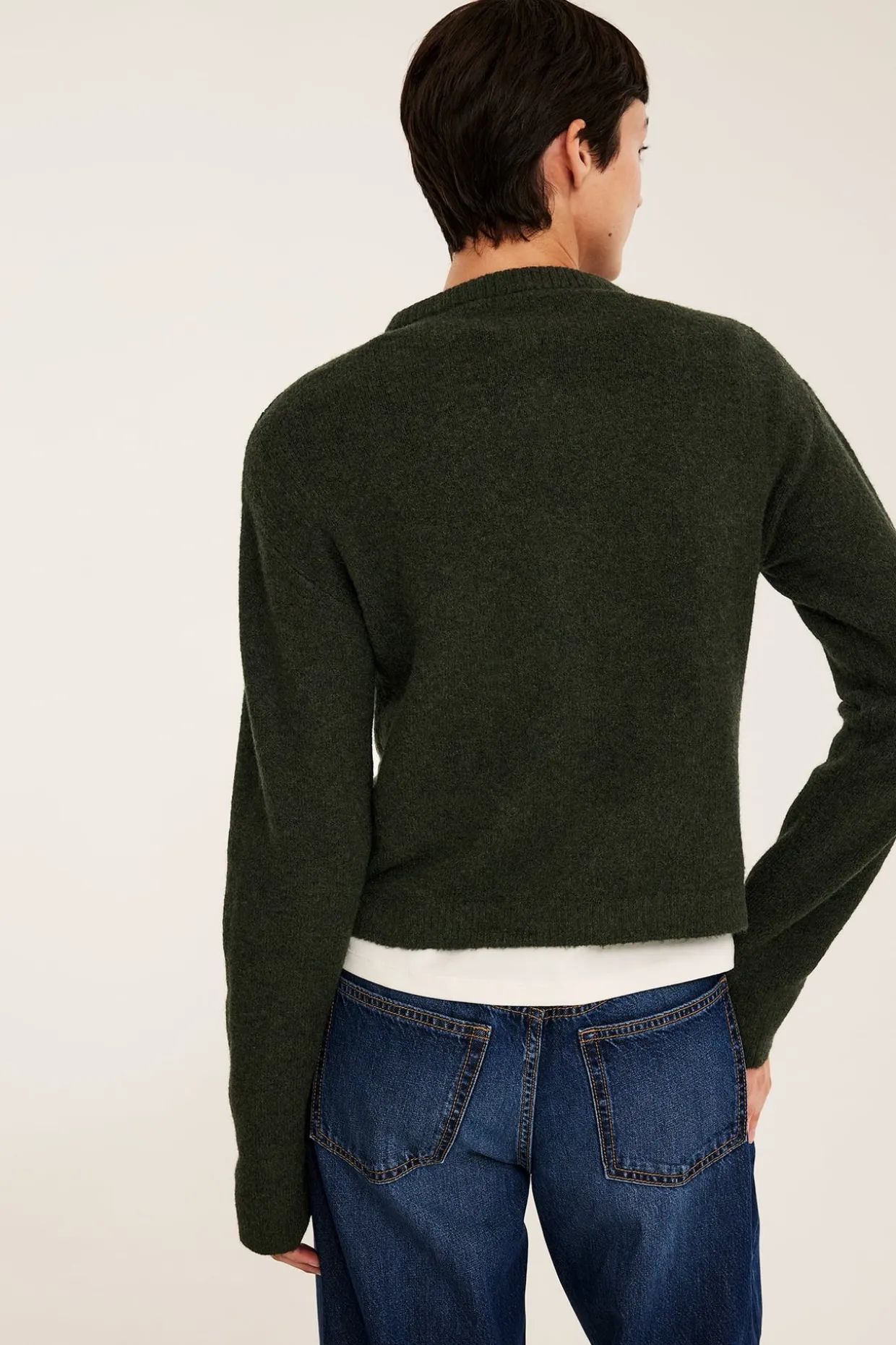 Finstrikket cardigan