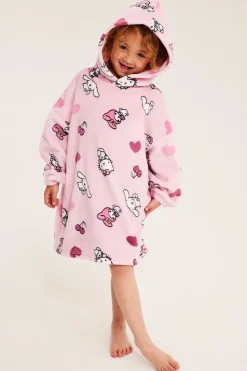 Fleece-hettegenser med Hello Kitty