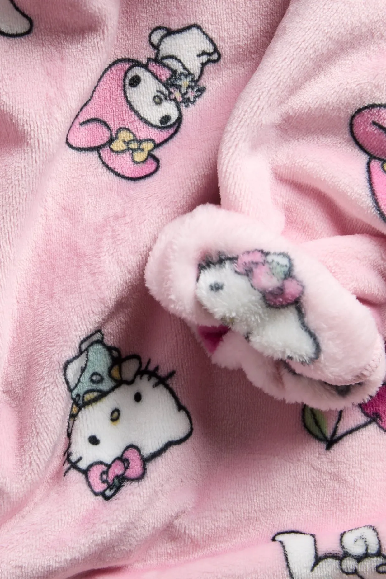Fleece-hettegenser med Hello Kitty
