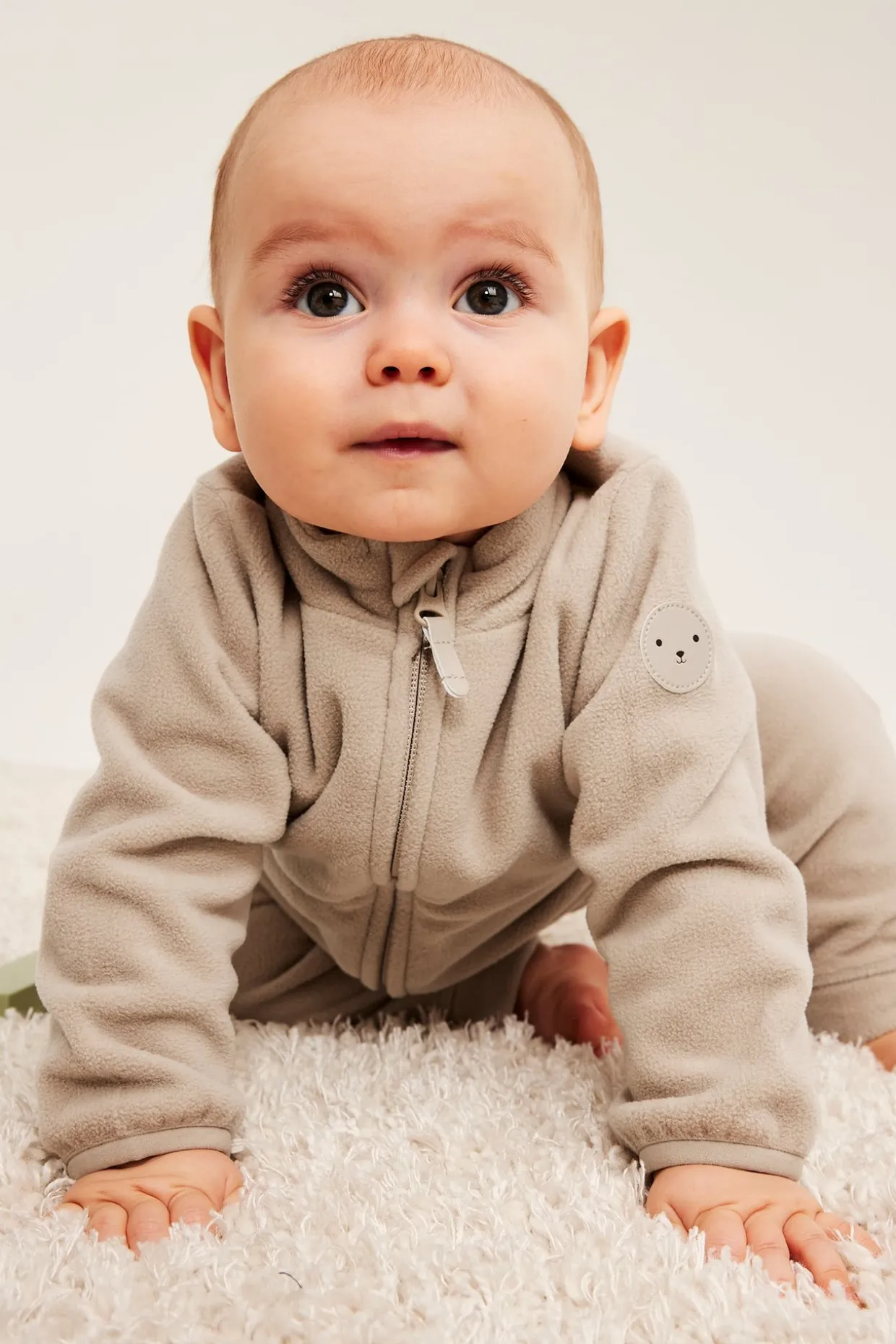 Fleecejakke til baby
