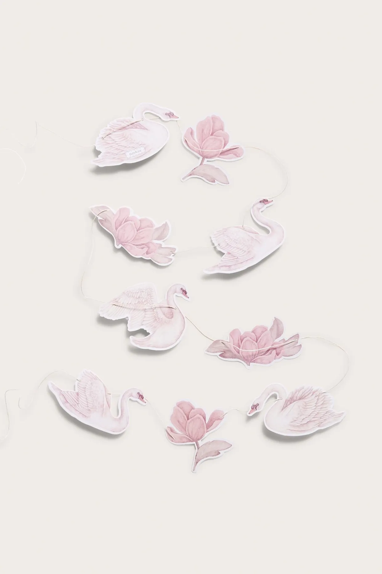 Girlander svaner og blomster | Offwhite | Baby | Newbie