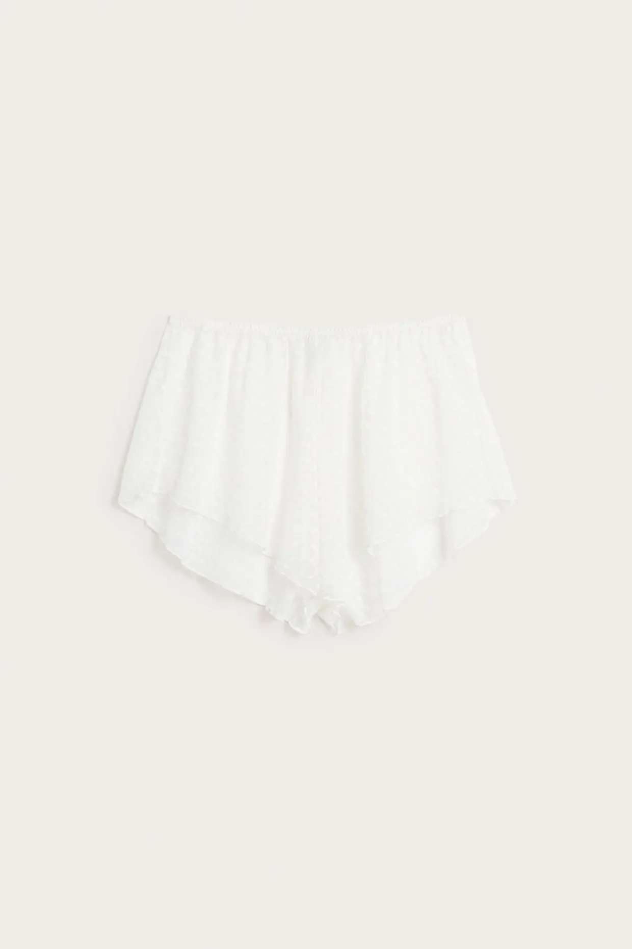Hjertemønstrede shorts i mesh