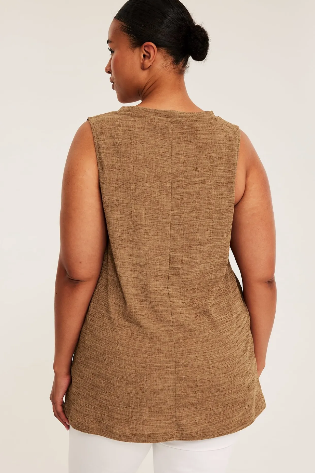 Jacquardstrikket singlet