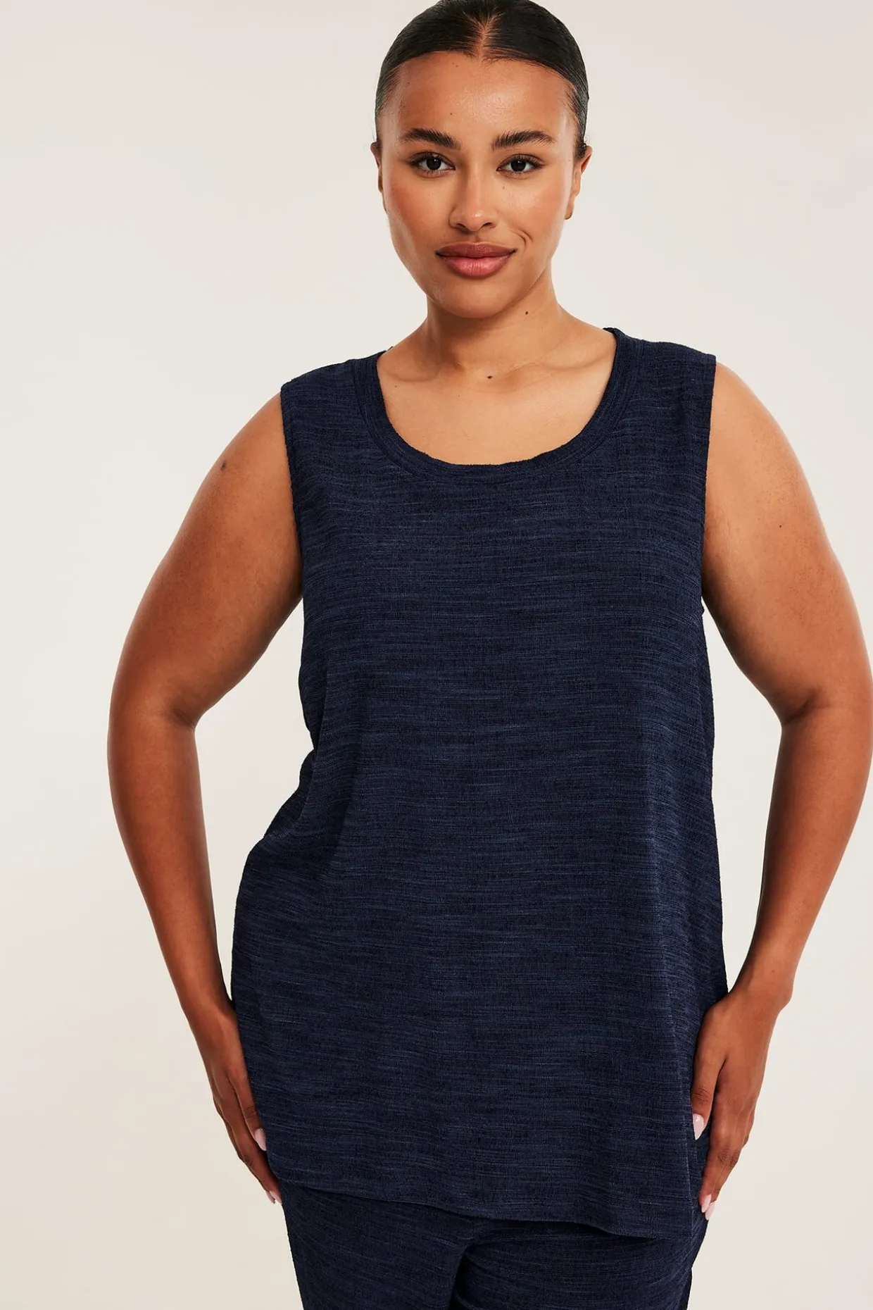 Jacquardstrikket singlet