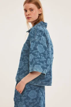 Jeansbluse