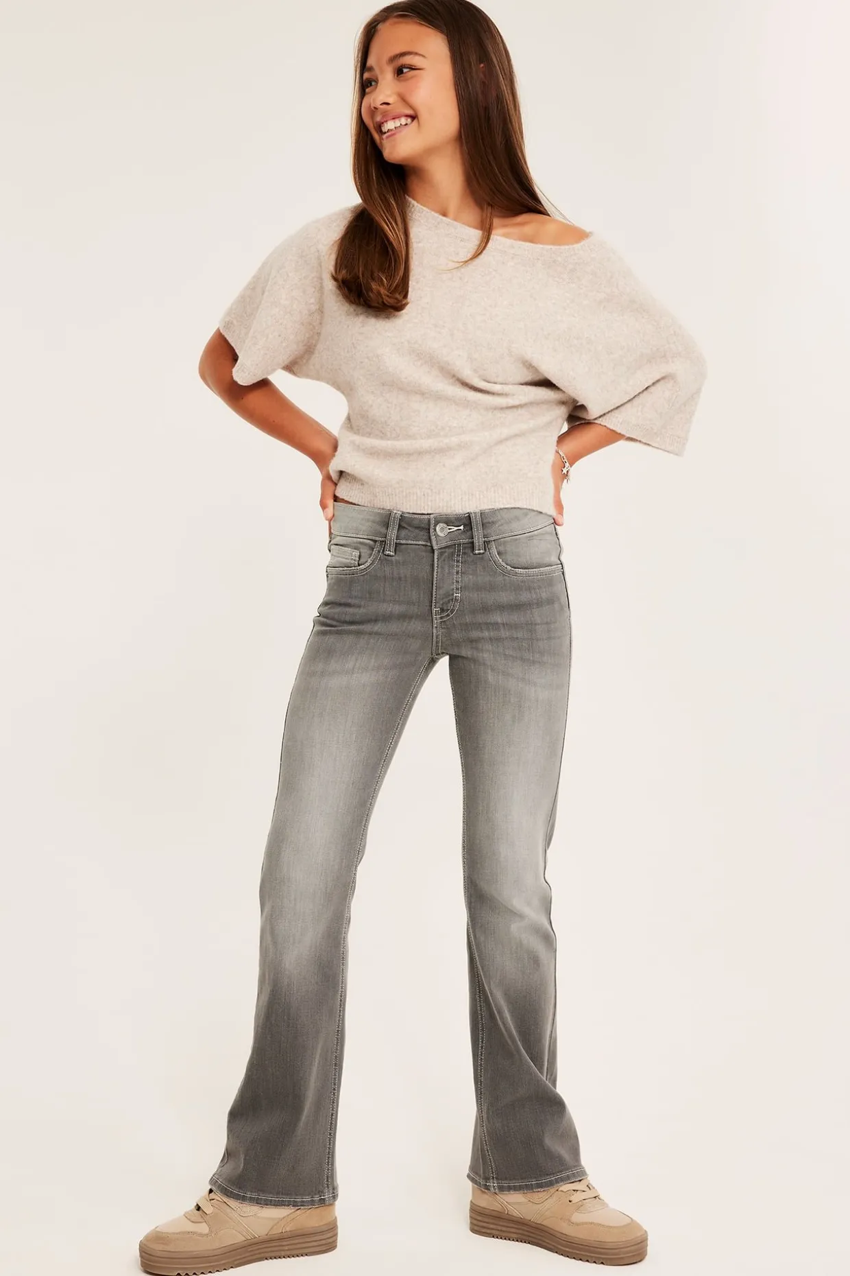 Jeans bootcut low waist