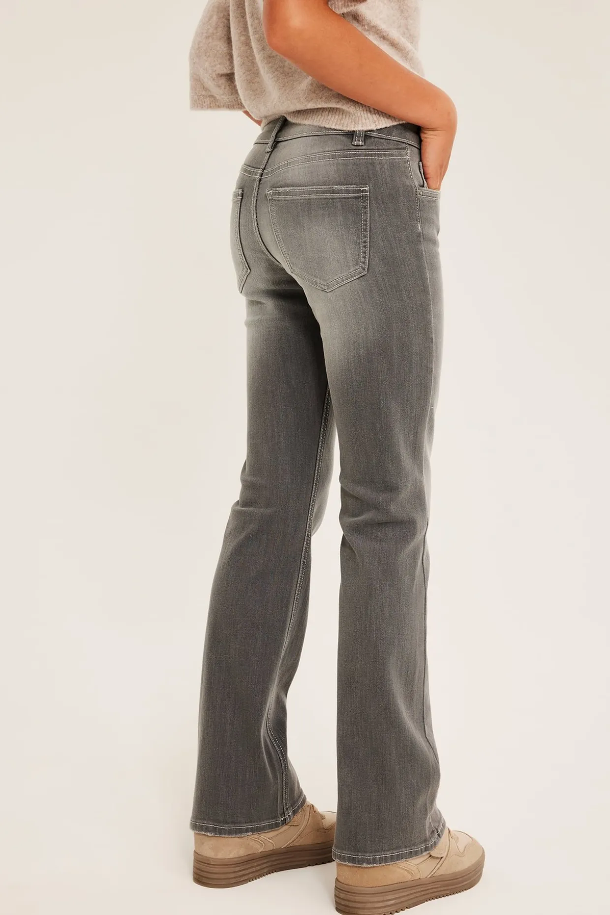 Jeans bootcut low waist