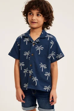 Jeansshorts i denimtrikot