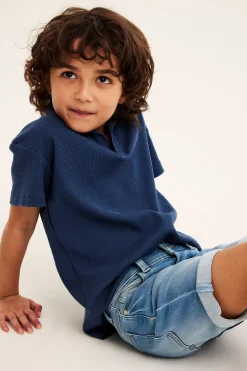 Jeansshorts i denimtrikot