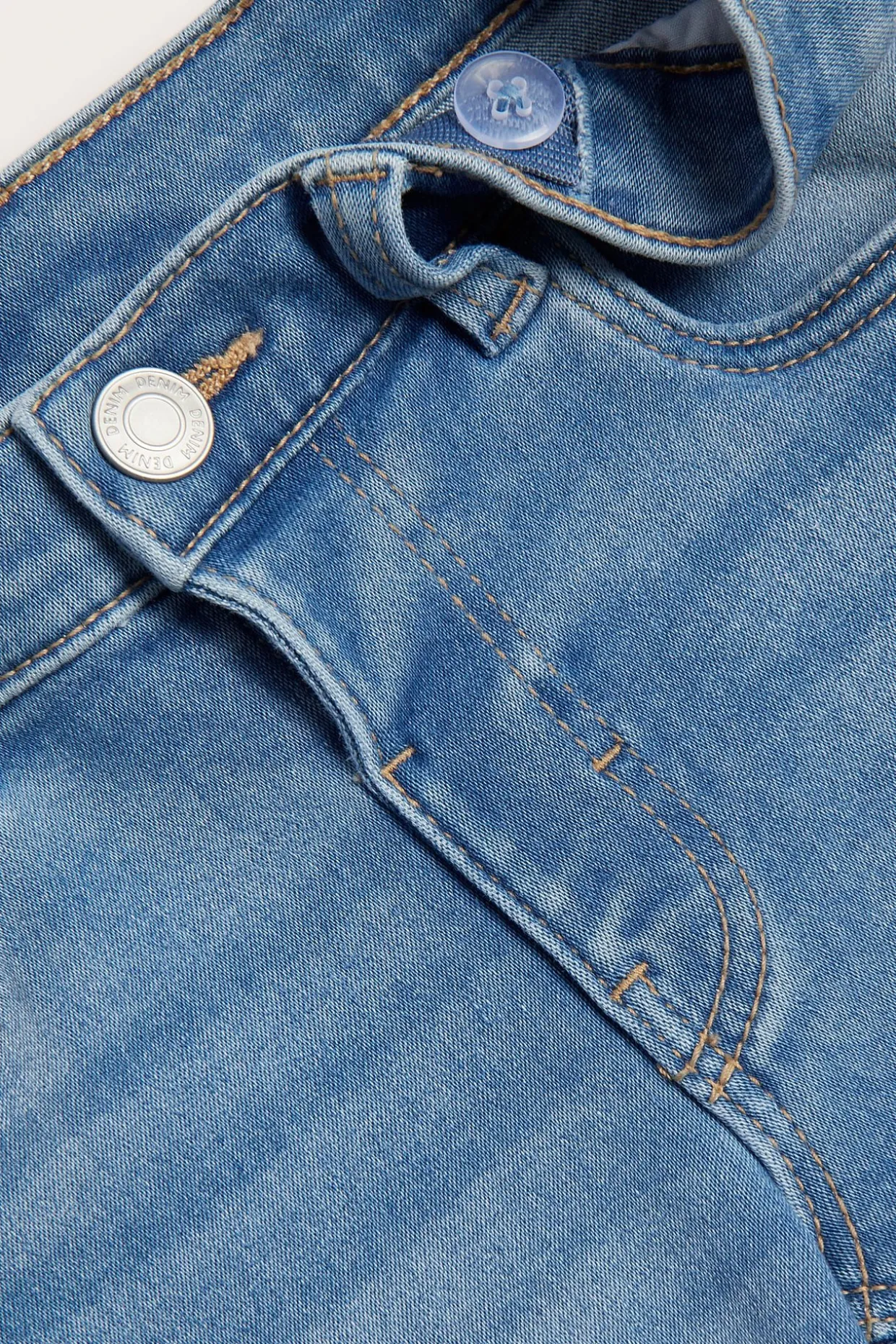 Jeansshorts i denimtrikot