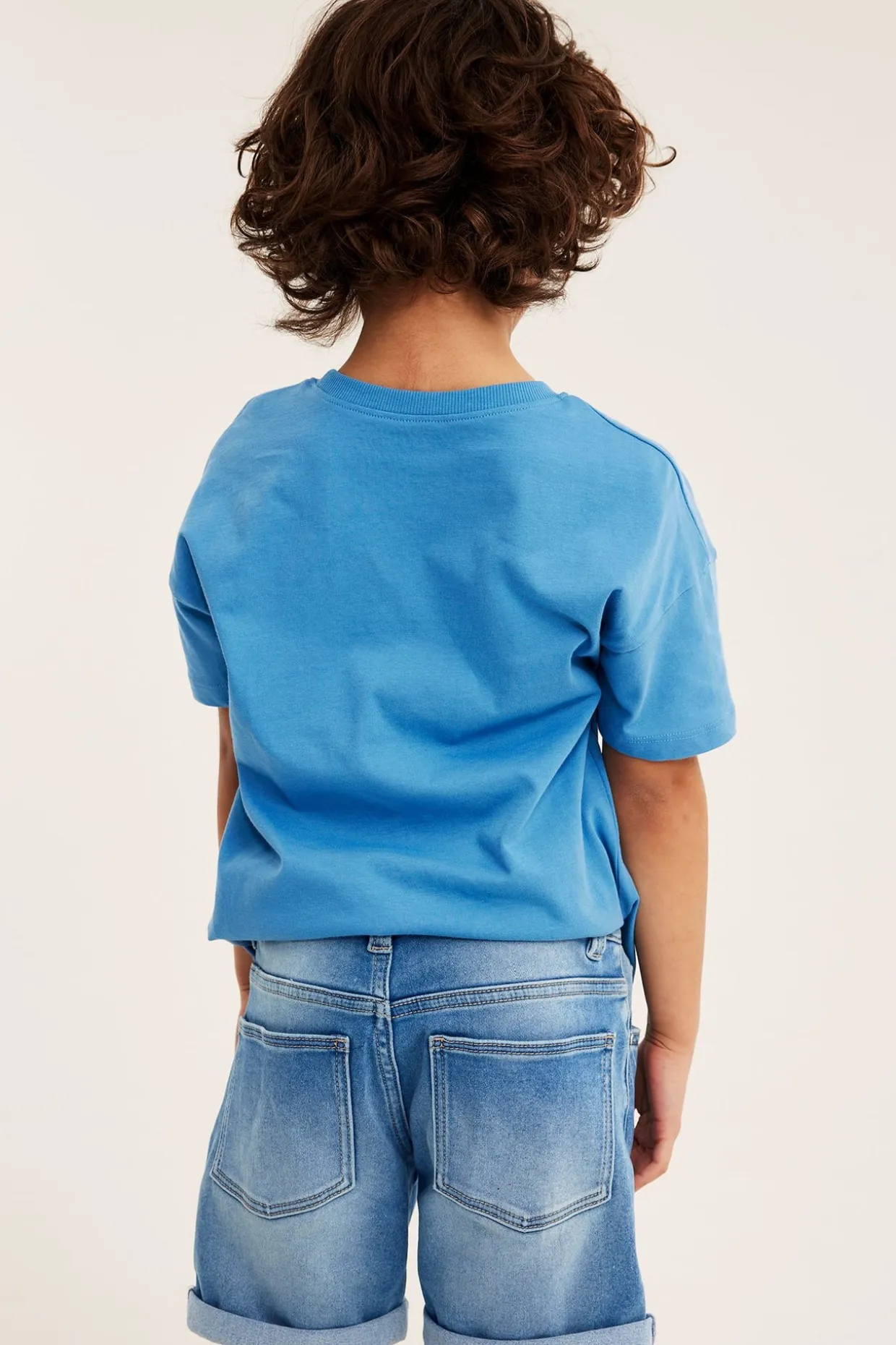 Jeansshorts i denimtrikot