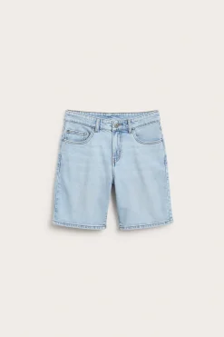 Jeansshorts i elastisk denim