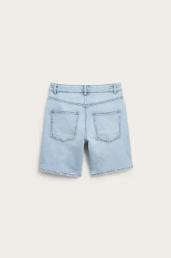 Jeansshorts i elastisk denim
