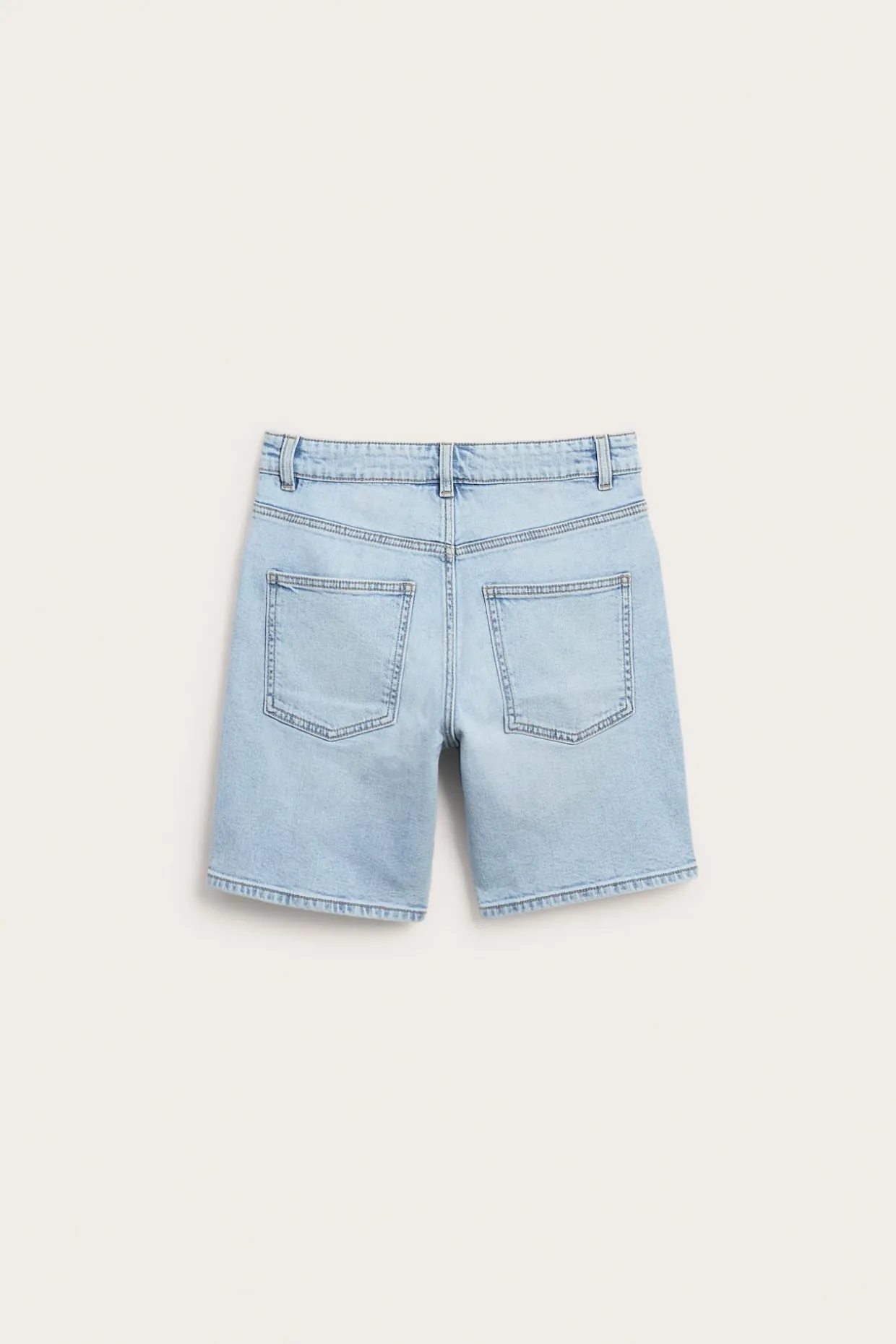 Jeansshorts i elastisk denim