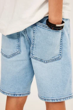 Jeansshorts i elastisk denim