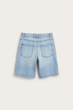 Jeansshorts med lengre ben
