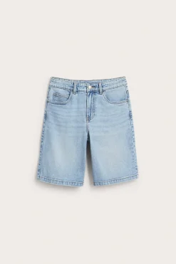 Jeansshorts med lengre ben
