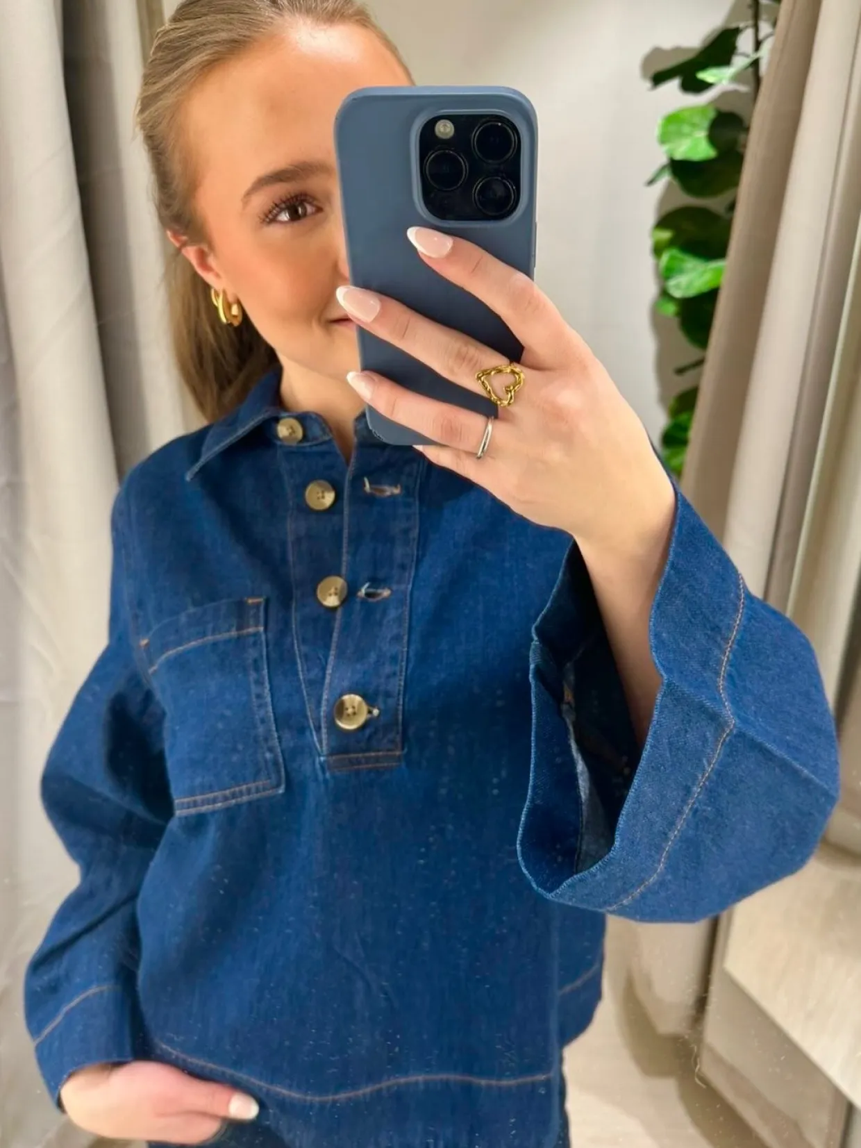 Jeansskjorte