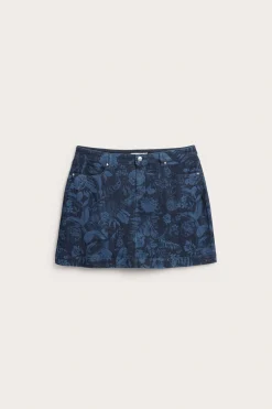 Jeansskjørt med mønster
