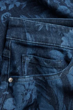 Jeansskjørt med mønster