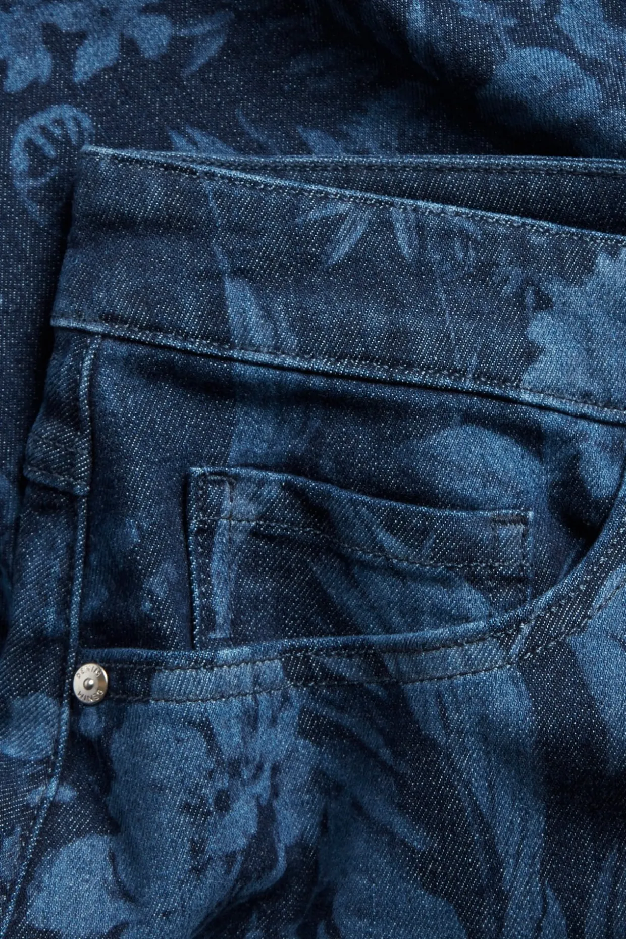 Jeansskjørt med mønster